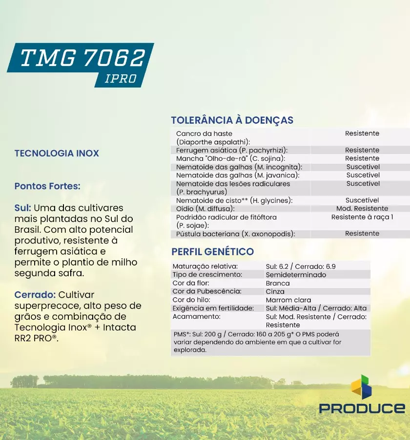 SOJA TMG 7062 IPRO PN 7.0